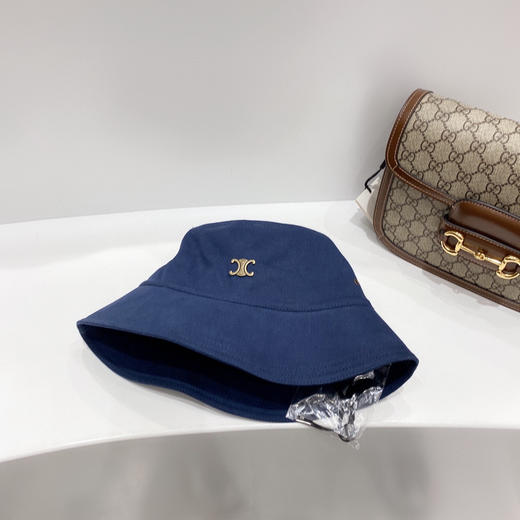 CELINE思琳春夏新款气孔棉布渔夫帽-蓝色 商品图6