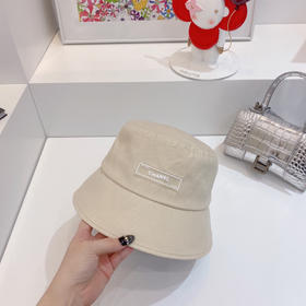 chanel小香shi家新款彩色纯棉渔夫🔝帽-卡其
