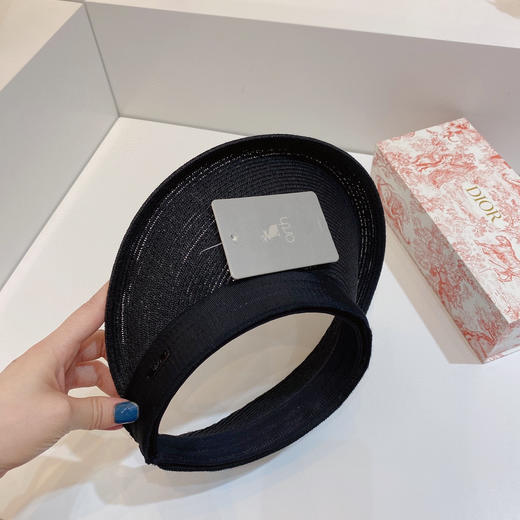 日本原单CA4LA高品质空顶防晒草帽-黑色 商品图3