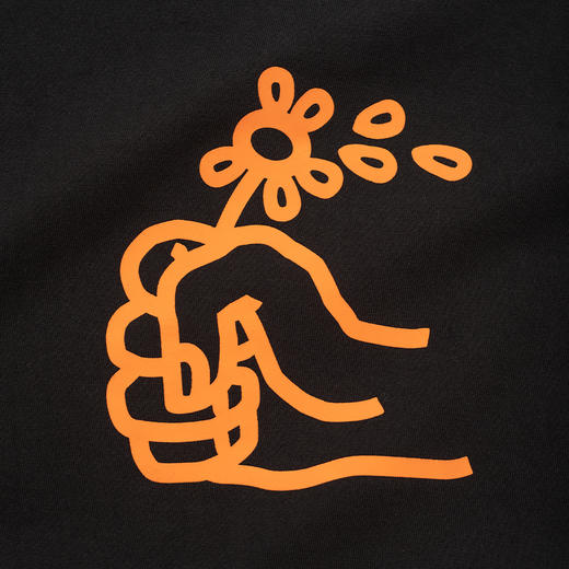 吃茶去chichaqu宽松Tee丝印握花 商品图4