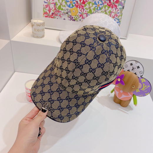 Gucci(古奇)经典原单棒球帽-蓝色 商品图3