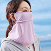 【口罩】雾敦堡夏季女士防紫外线遮阳冰丝防晒护全脸护眼角防晒面纱口罩 商品缩略图3