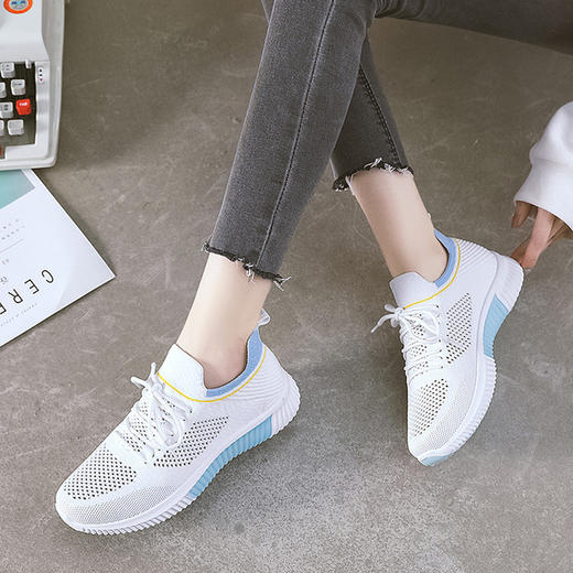 【服饰鞋包】子宓夏季网面透气休闲运动女生小白鞋 商品图0