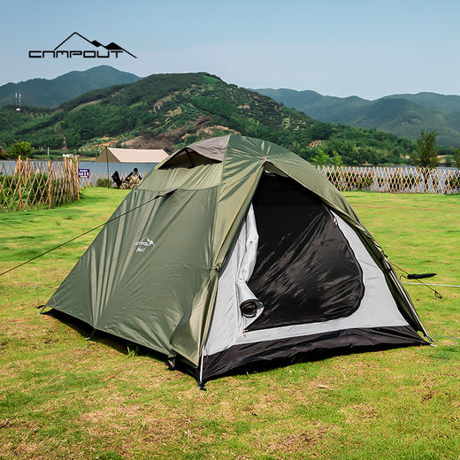 CAMPOUT「户外露营双人双层帐篷」防水遮阳沙滩帐篷 露营大帐篷 商品图1