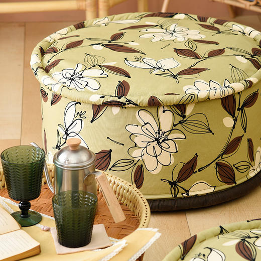 春意系列棕榈垫榻榻米蒲团坐垫换鞋脚凳子 商品图1