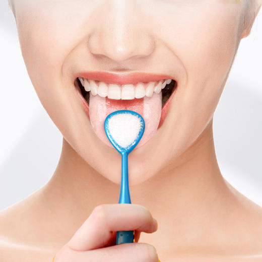 日本进口舌苔刷 刮舌苔清洁器 清洁舌头两面刷 舌头刷刮舌器  WHJC 商品图6