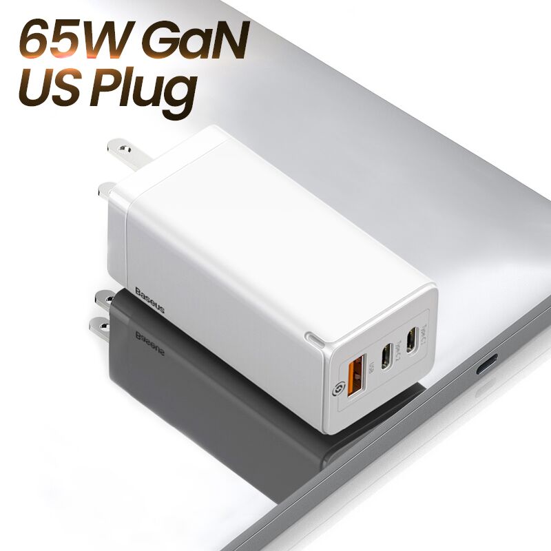 65W GaN US Plug White