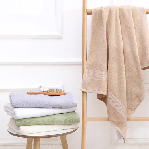 【毛巾】GAMELY素色缎档纯棉洗澡大毛巾 商品图0