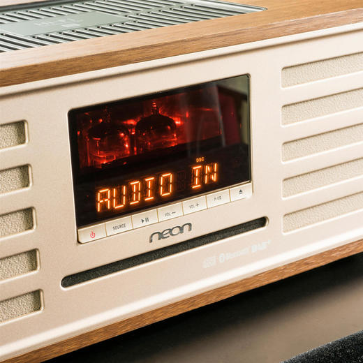 neon（丽扬）发烧电子管胆机一体机MTB830桌面音响蓝牙吸入式CD收音机USB光纤AUX 【胆机发烧组合音响】木纹PVC 商品图4