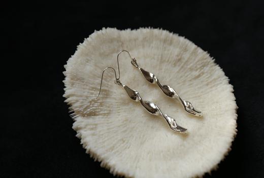 CHEZ BOQUE 覆盖系列原创手工925银耳环《绸缎》 商品图1