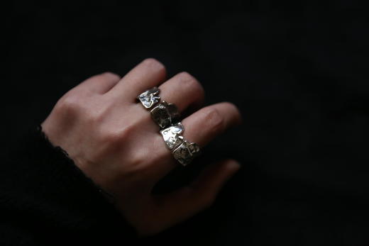 CHEZ BOQUE 覆盖系列原创手工925银戒指《火》 商品图6