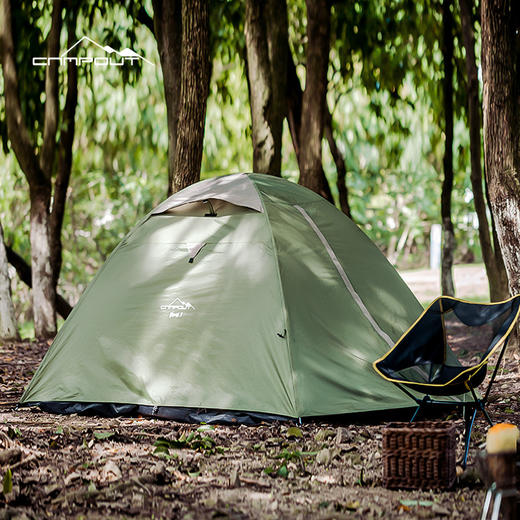 CAMPOUT「户外露营双人双层帐篷」防水遮阳沙滩帐篷 露营大帐篷 商品图2