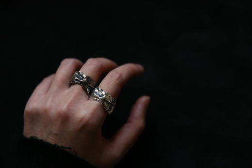 CHEZ BOQUE 覆盖系列原创手工925银戒指《火》 商品图7