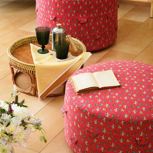 榻榻米蒲团坐垫红色波点坐垫加厚坐墩 商品图0