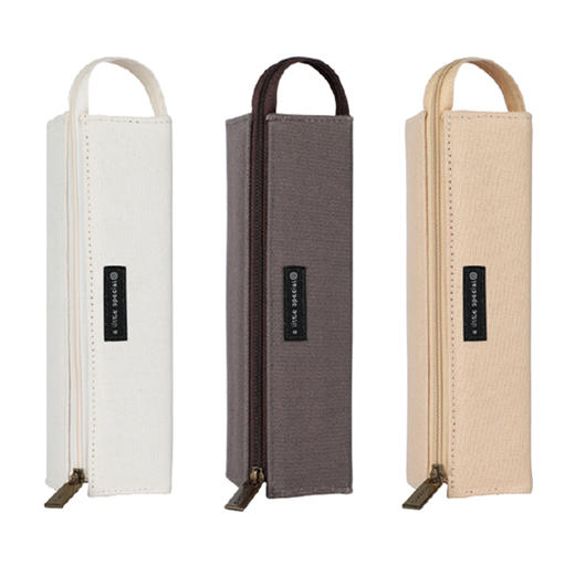 KOKUYO国誉2020新品一米新纯系列笔袋C2-R纯色大容量文具笔帆布袋 商品图2