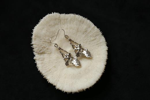 CHEZ BOQUE 印象系列原创手工925银耳环《婆裟罗》 商品图2