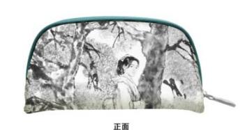 樱花时节化妆包-墨迹（样品） 商品图0