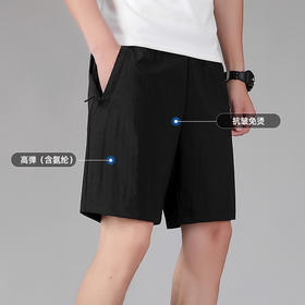 一口价【新款DSK】大依优型大码男装休闲裤宽松弹力透气速干运动五分直筒短裤