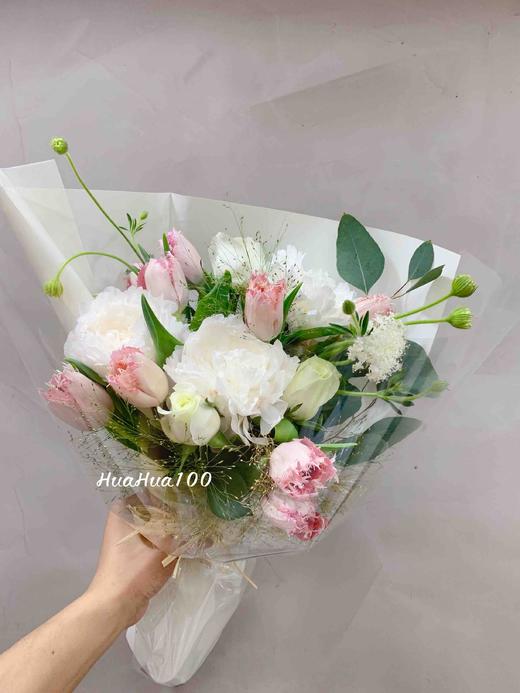 夏日清欢丨芍药翠珠郁金香花束 商品图2