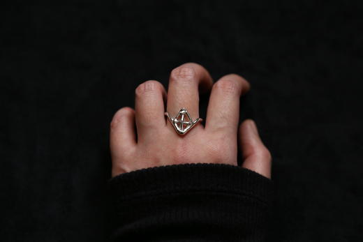 CHEZ BOQUE 爵士年代系列原创手工925银戒指《光之教堂》 商品图0