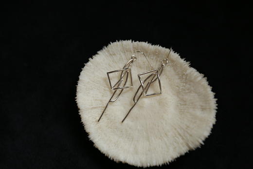 CHEZ BOQUE 爵士年代系列原创手工925银耳环《摇摆舞步》 商品图1