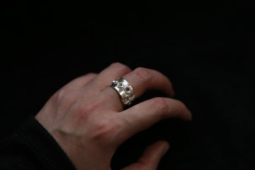 CHEZ BOQUE 覆盖系列原创手工925银戒指《浅》 商品图1