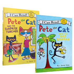 【I can read系列】My First阶段Pete the Cat and the Bad Banana Cat's Train Trip 2本