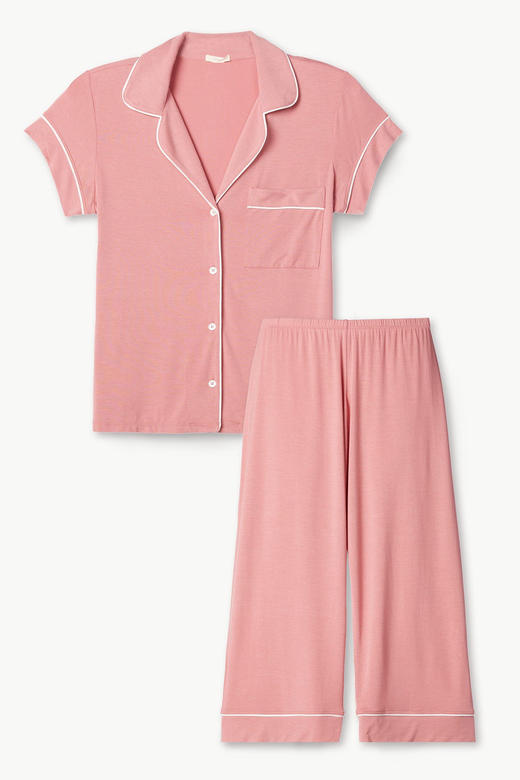 【必败榜-常年出口】eberjey女士 黄油睡衣 套装 温柔的七分裤 家居服 商品图1