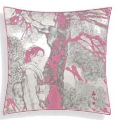 樱花时节抱枕-粉款（样品） 商品图0