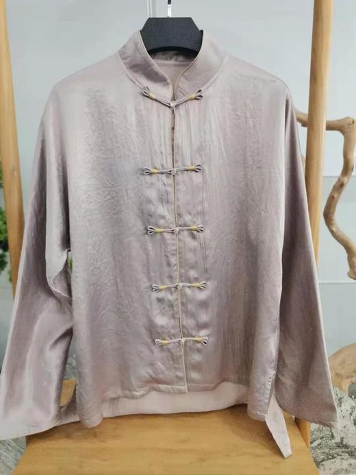 春夏醋酸新中式复古改良衬衫上衣唐装R20852 商品图5