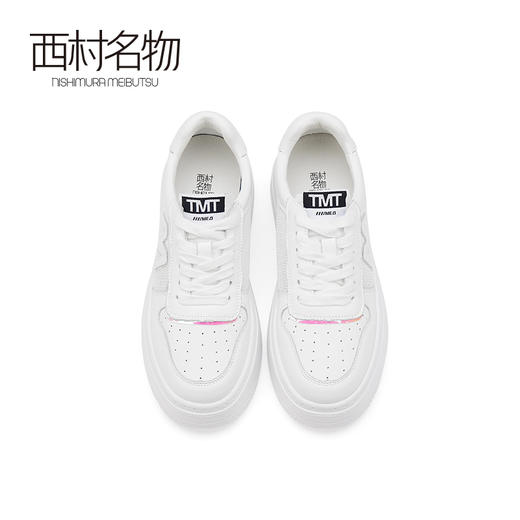 西村名物2021春夏爆款厚底小白鞋女百搭日系运动鞋街拍ins潮16581 商品图3