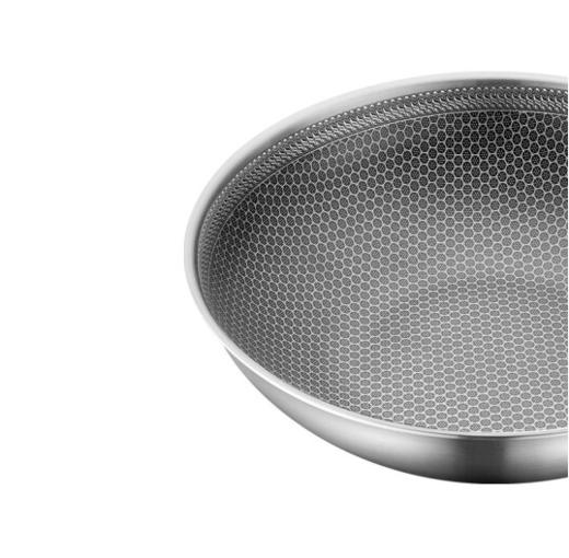 苏泊尔（SUPOR）晶钻蜂巢不锈钢炒锅30cm炒菜锅CC30JA9 商品图4