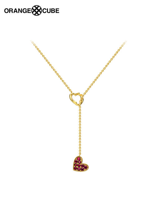 Orange Cube心跳项链520礼盒ins小众轻奢高级感925银送女友礼物潮FC1SKNE0012 商品图0