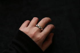 CHEZ BOQUE 覆盖系列原创手工925银戒指《琉璃》