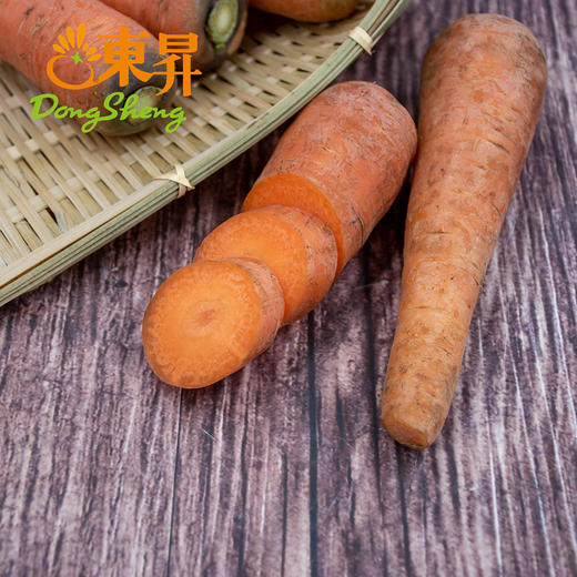 东升农场 有机胡萝卜 红萝卜胡芦菔 广州供港新鲜蔬菜配送 400g 商品图3