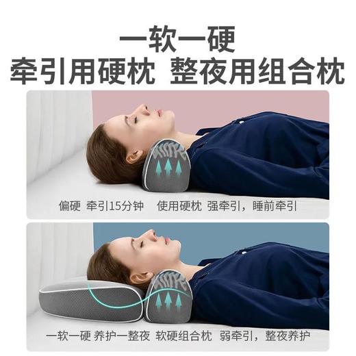 佳奥颈椎枕头助睡眠富贵包圆柱护颈枕保健修复牵引颈椎病睡觉专用 商品图1