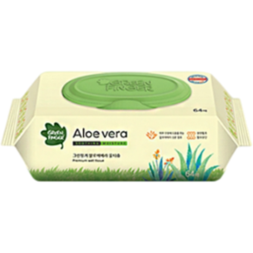 绿手指 芦荟湿巾64片 【中】 