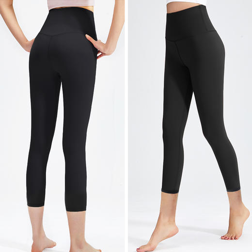 蜜桃臀8分小黑裤超好版型瞬间提臀3.5公分收腰3-5cm 21060 商品图4