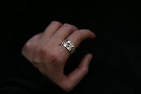 CHEZ BOQUE 覆盖系列原创手工925银戒指《浅》