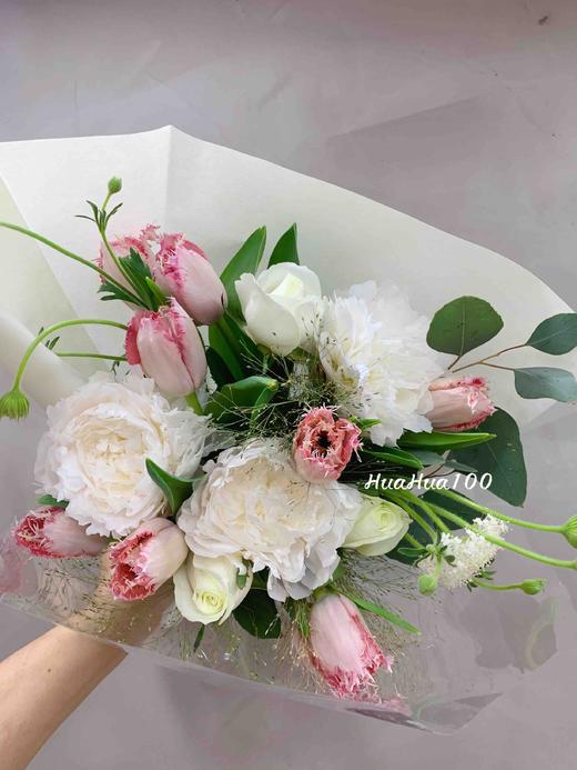 夏日清欢丨芍药翠珠郁金香花束 商品图1