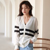 条纹冰丝针织开衫女夏季新款外搭薄款披肩上衣亚麻防晒衣空调外套 商品缩略图2