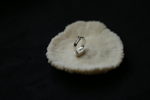 CHEZ BOQUE 爵士年代系列原创手工925银戒指《并行线》 商品图3