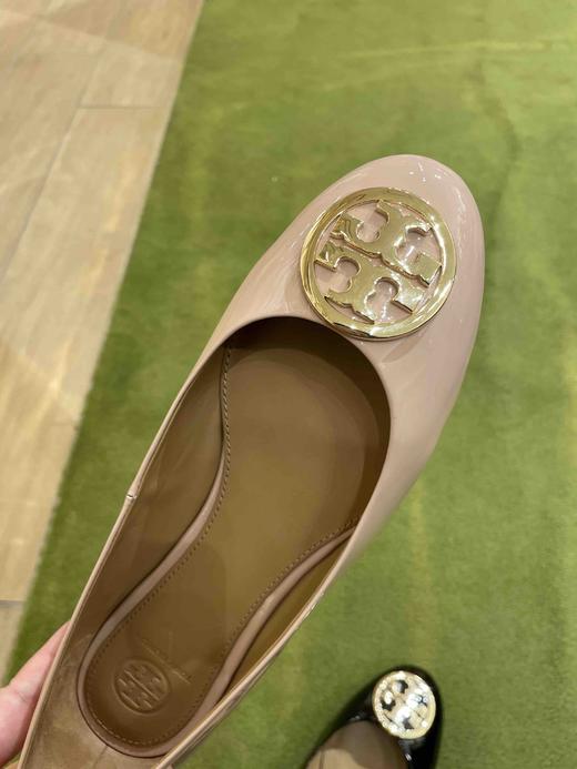 基本款！Tory Burch TB漆皮金标芭蕾舞鞋 平底鞋🥿 商品图2