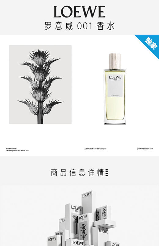 LOEWE/罗意威001事后清晨破晓缠绵-男士香水-会员5折 商品图2