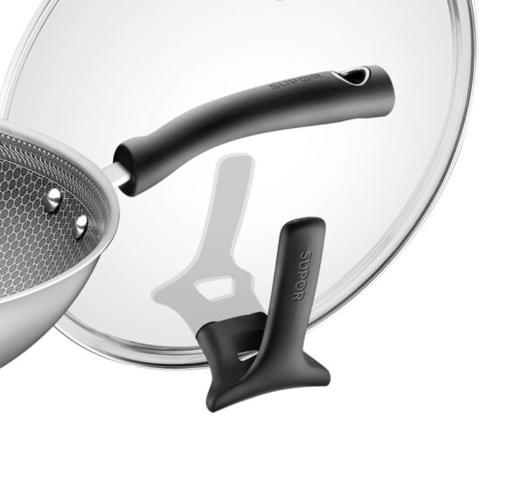 苏泊尔（SUPOR）晶钻蜂巢不锈钢炒锅30cm炒菜锅CC30JA9 商品图2