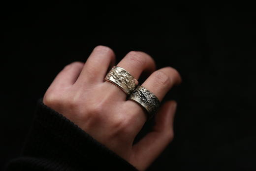 CHEZ BOQUE 覆盖系列原创手工925银戒指《殇》 商品图4