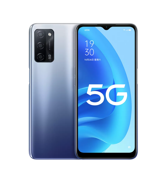 95新 OPPO  OPPOA55（5G）4+128G 紫色  移动5G,联通5G,电信5G 全网通 国行