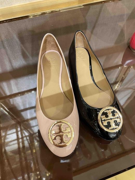 基本款！Tory Burch TB漆皮金标芭蕾舞鞋 平底鞋🥿 商品图0