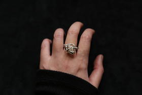 CHEZ BOQUE 爵士年代系列原创手工925银戒指《圆号》