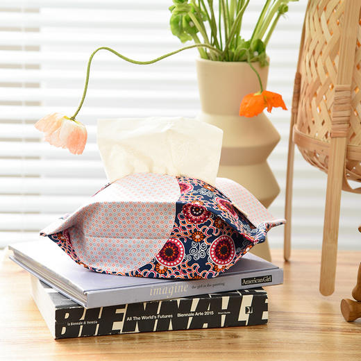 拼接纸巾盒客厅餐厅创意棉质纸抽盒 商品图1